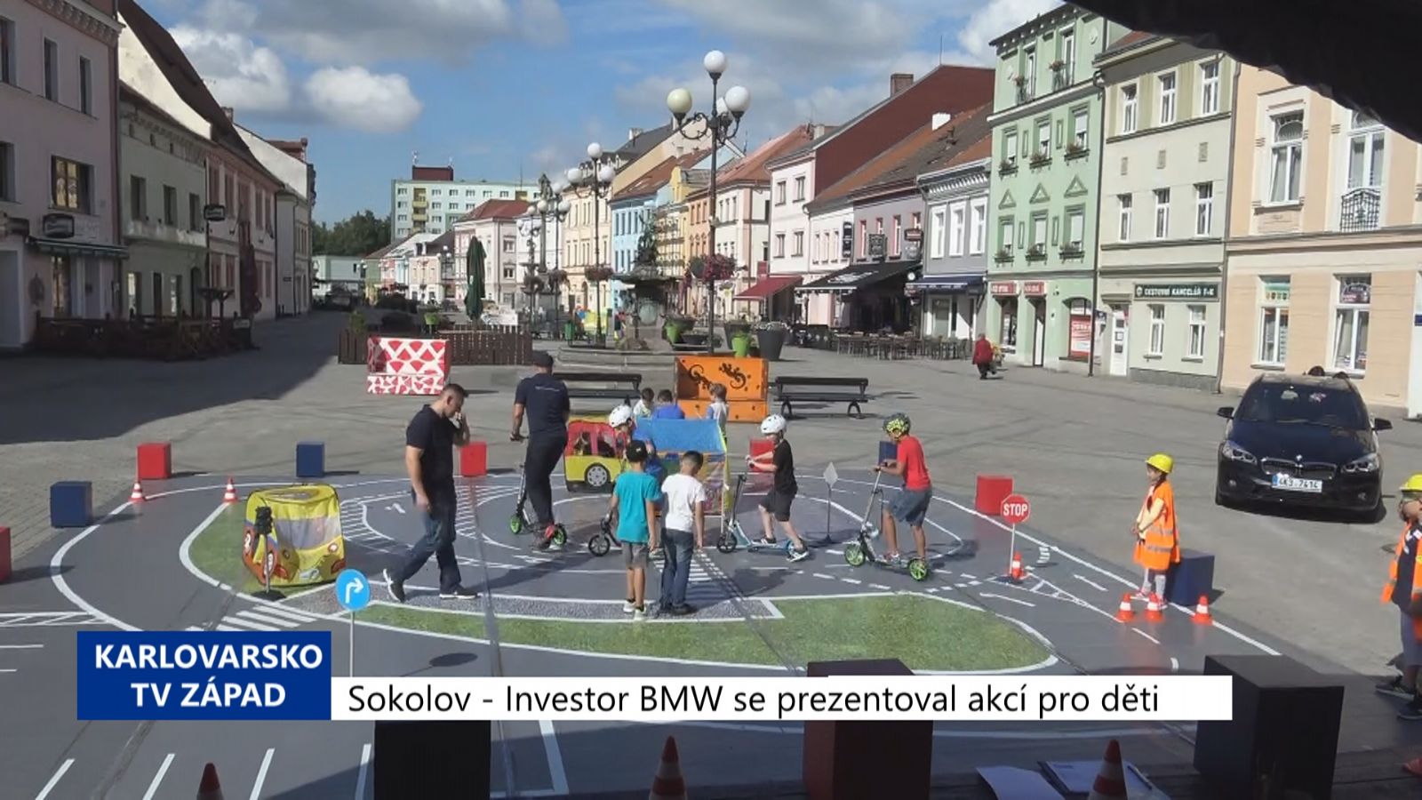 Sokolov: Investor BMW se prezentoval akcí pro děti (TV Západ)