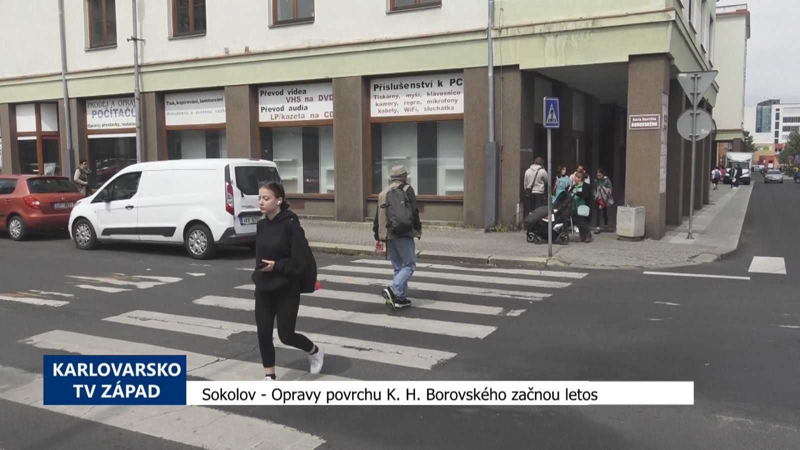 Sokolov: Opravy povrchu K. H. Borovského začnou letos (TV Západ)