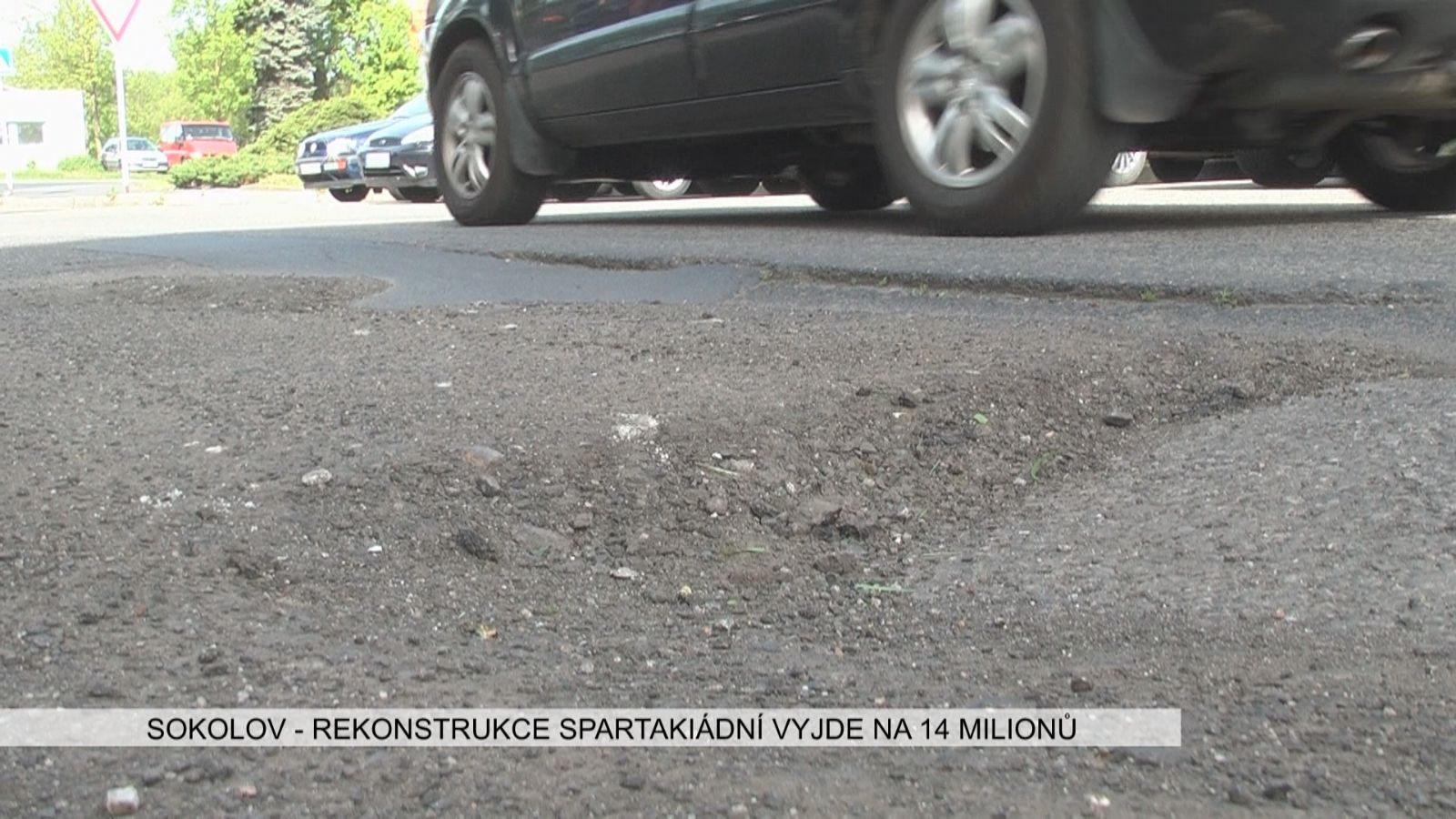 Sokolov: Rekonstrukce Spartakiádní ulice vyjde na 14 milionů (TV Západ)