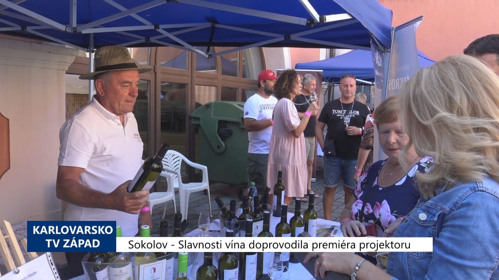 Sokolov: Slavnosti vína doprovodila premiéra projektoru (TV Západ)