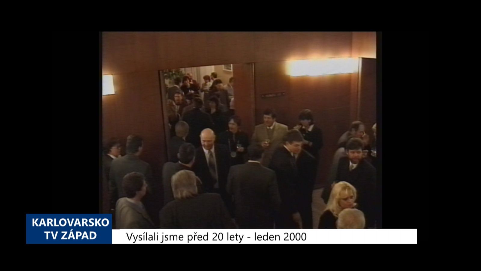 2000 – Cheb: Na radnici se konalo setkání s významnými osobnostmi (TV Západ)