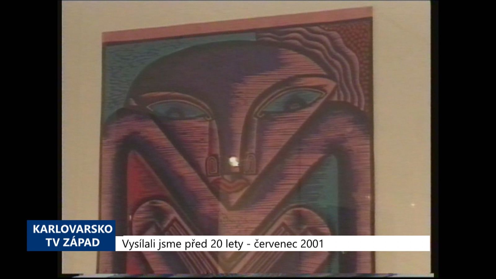 2001 – Cheb: Galerii Růžový kopeček zdobí Valouškovy linoryty (TV Západ)