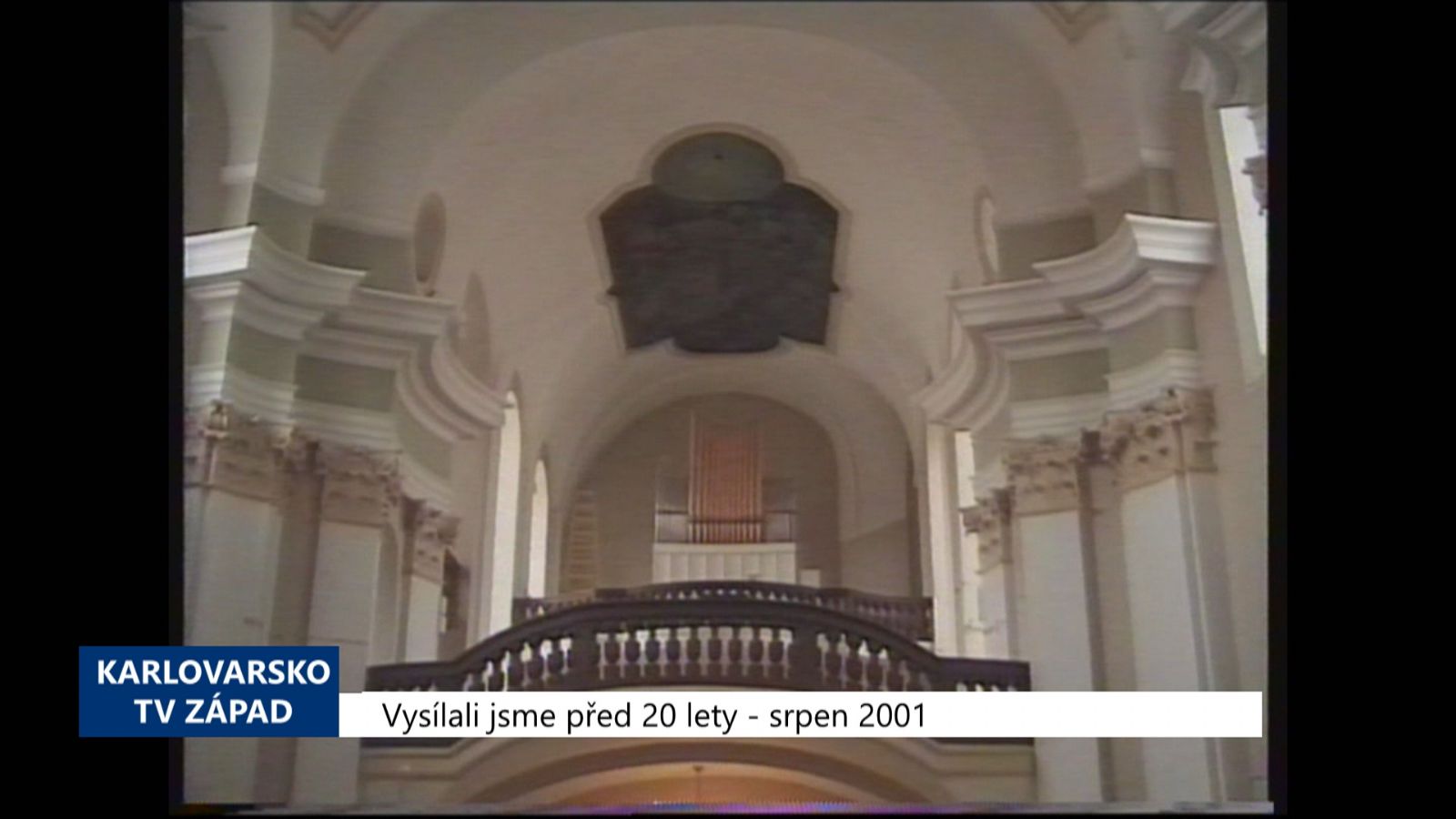 2001 – Cheb: Kostel sv. Kláry projde rozsáhlou rekonstrukcí (TV Západ)