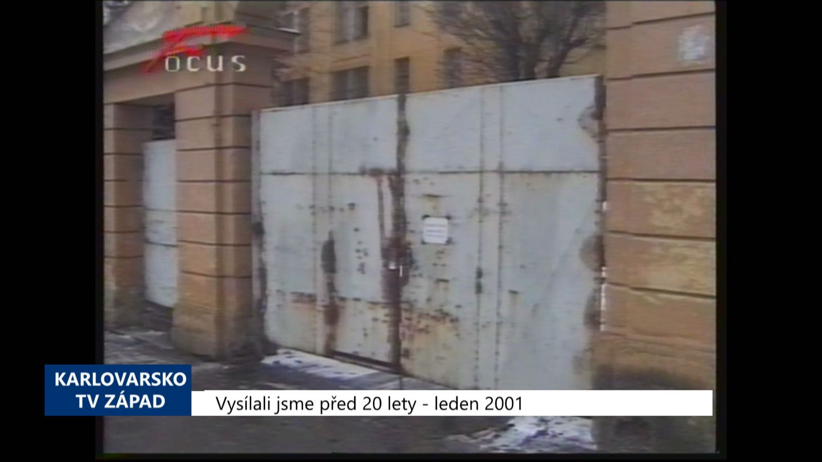 2001 – Cheb: Město se pokusí získat areál bývalých kasáren (TV Západ) 