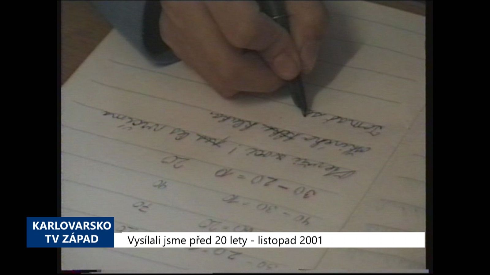 2001 – Cheb: Vysokoškoláci ZČU doučují malé školáky (TV Západ)