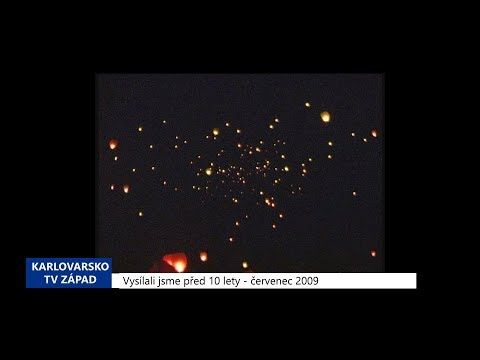 2009 - Sokolov: Stovky svítících přání se vznesly k noční obloze (TV Západ)