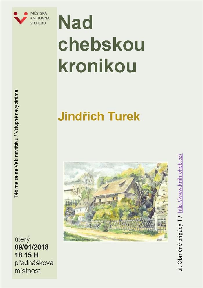 Cheb: Knihovna zve na setkání s kronikářem Jindřichem Josefem Turkem