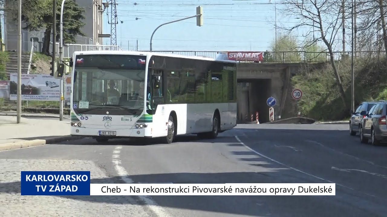 Cheb: Na rekonstrukci Pivovarské navážou opravy Dukelské (TV Západ)