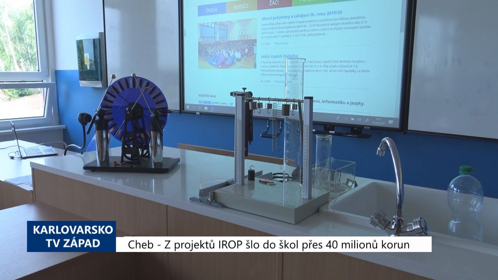 Chebsko: Z projektů IROP šlo do škol přes 40 milionů korun (TV Západ)