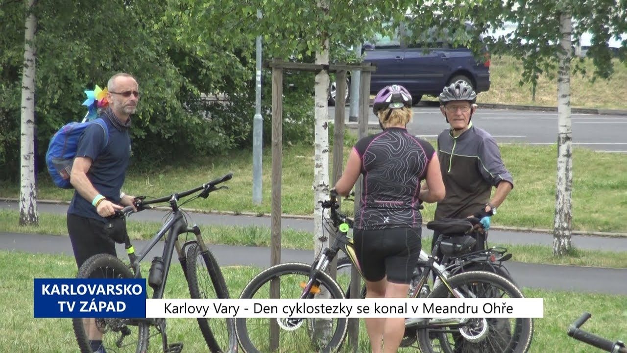 Karlovy Vary: Den cyklostezky se konal v Meandru Ohře (TV Západ)