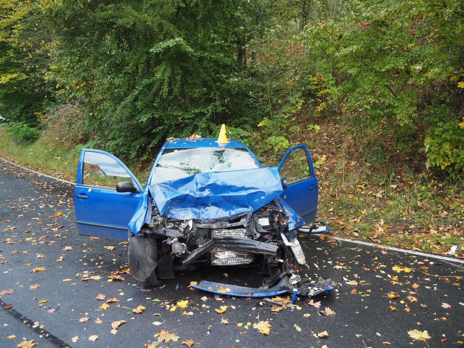 Kyselka: Pondělní vážná nehoda skončila smrtí řidiče 