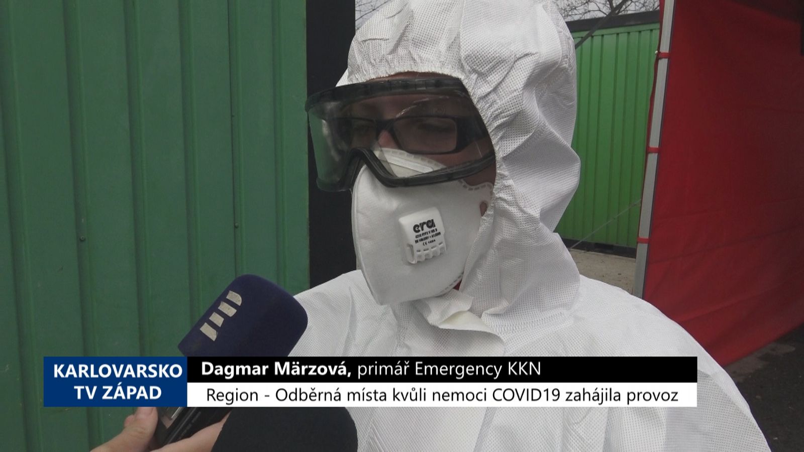 Region: Odběrná místa kvůli nemoci COVID19 zahájila provoz (TV Západ)