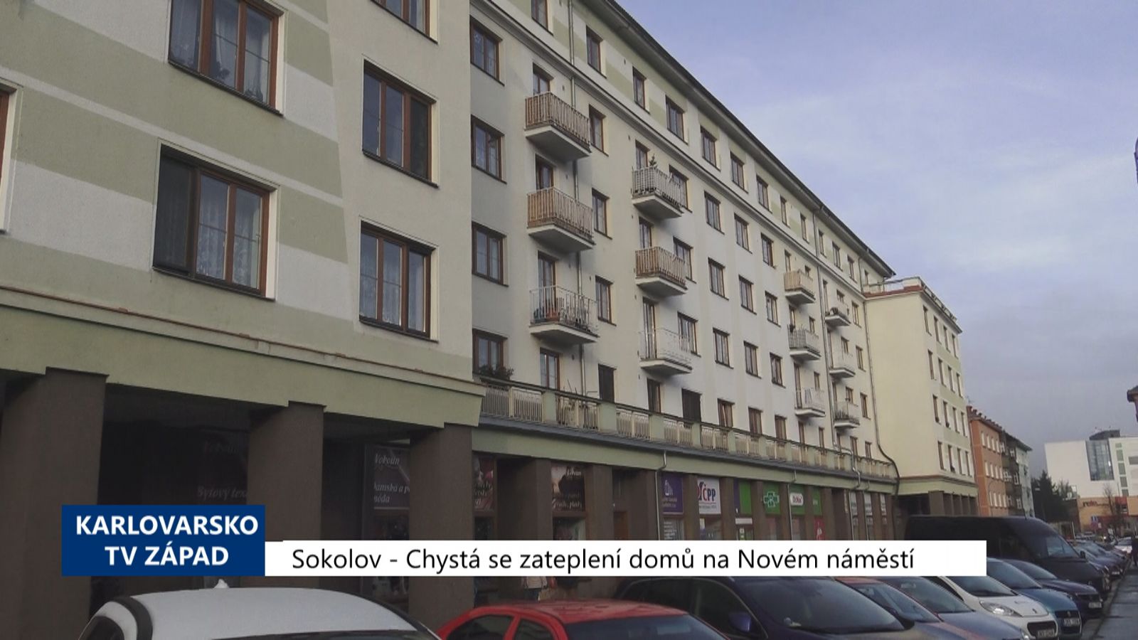 Sokolov: Chystá se zateplení domů na Novém náměstí (TV Západ)