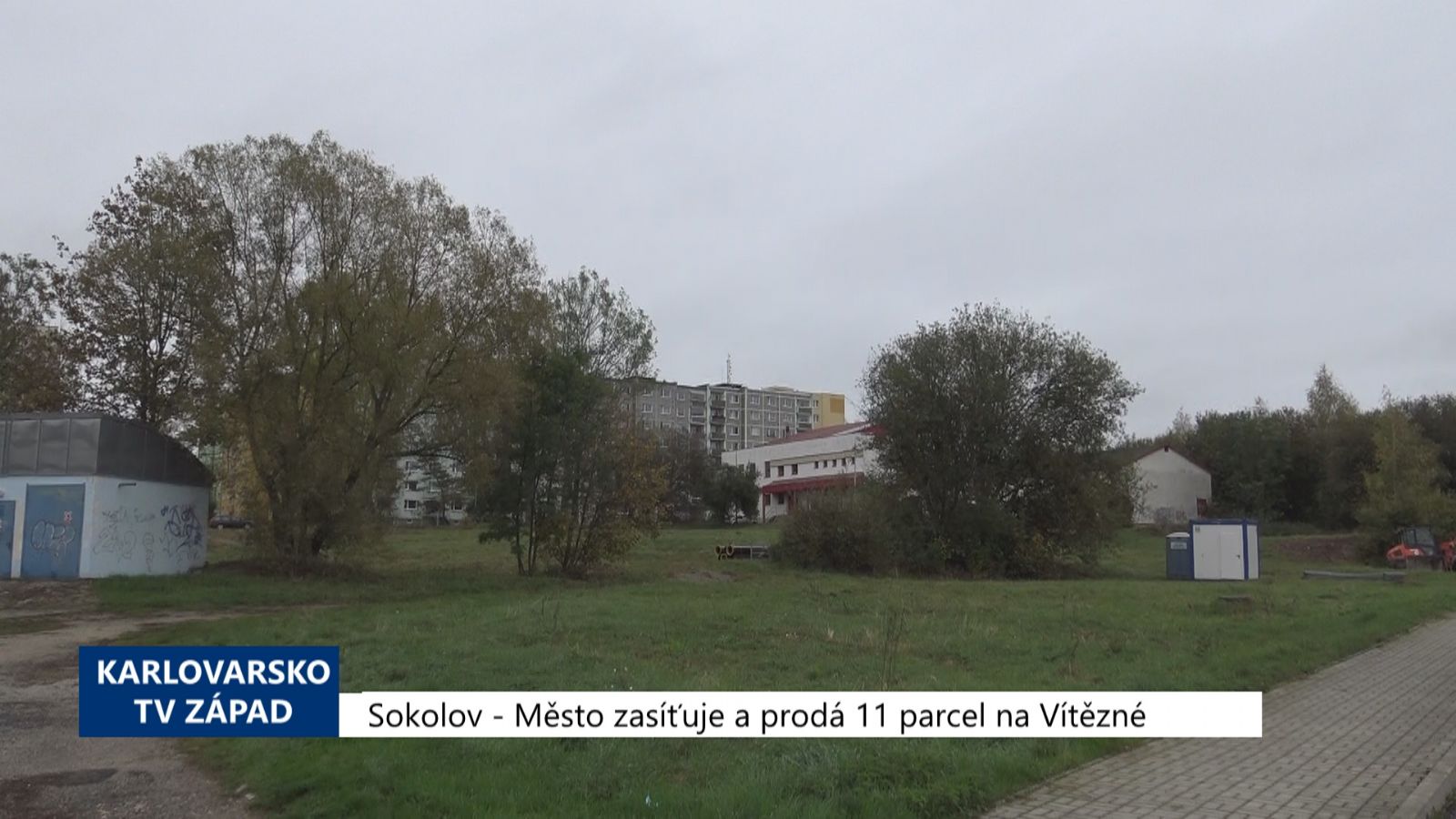 Sokolov: Město zasíťuje a prodá 11 parcel na Vítězné (TV Západ)