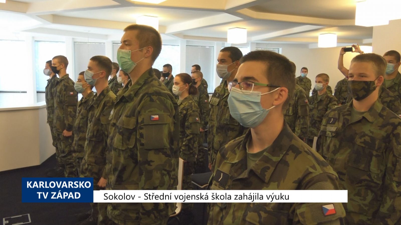 Sokolov: Střední vojenská škola zahájila výuku (TV Západ)